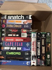 VHS Cassette Lot 5 Hard To Kill Above The Law Cyborg Tango and Cash 15 tapes
