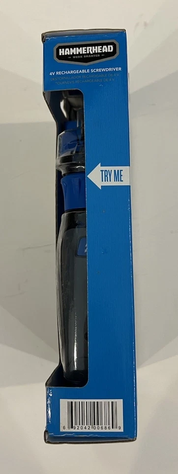 Destornillador recargable de litio Hammerhead 4V sensor de circuito tecnología broca de 9 piezas Foto 3 de 4