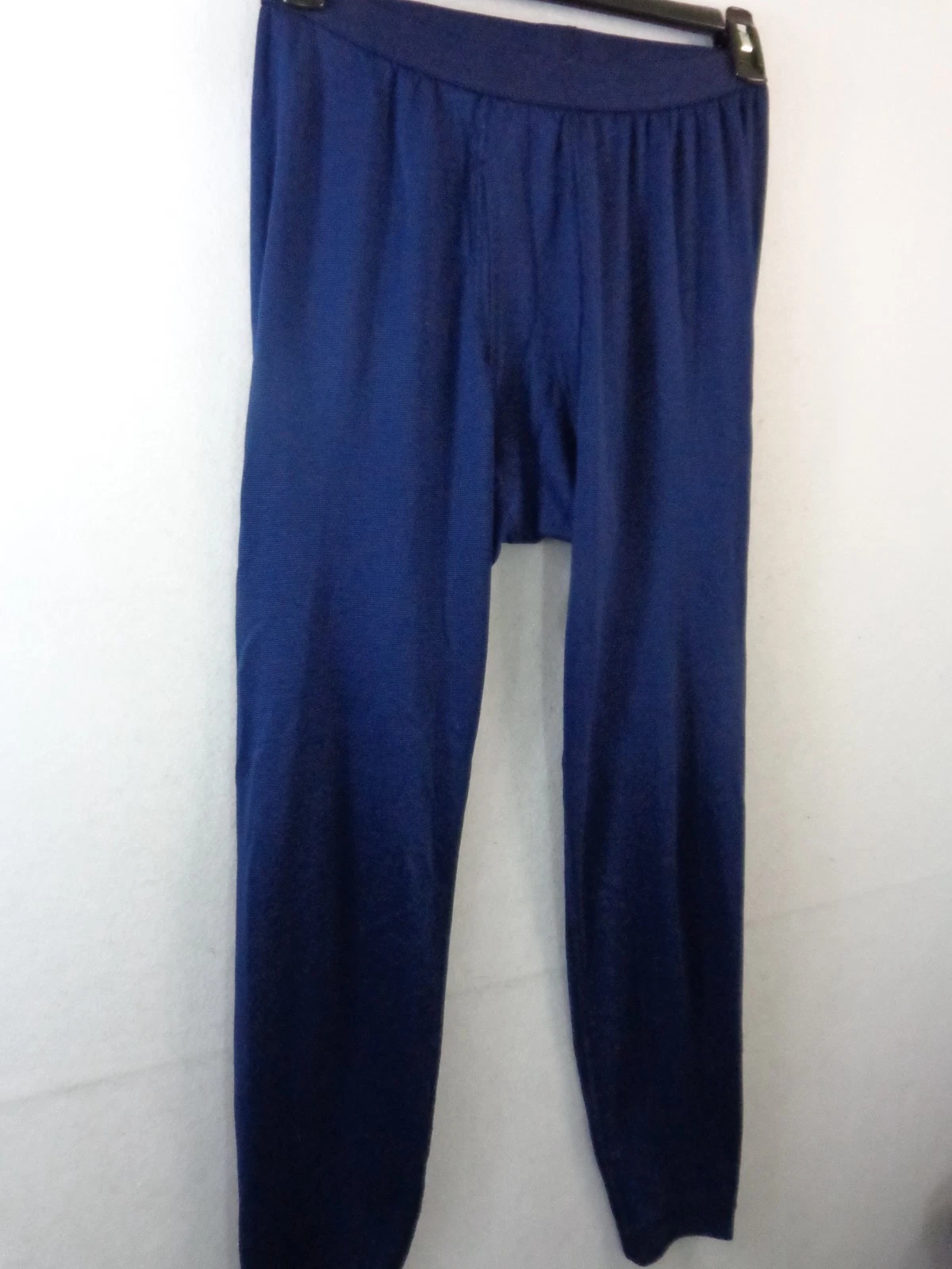 Patagonia Base Layer Pants Men's M Blue Stretch Waist Pull-On Capilene