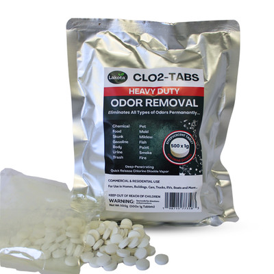 Lakota Naturals Heavy Duty Odor Removal CL02 Tablets - 500 x 1G