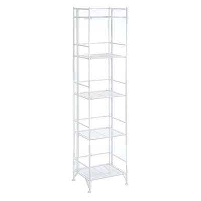Convenience Concepts 5tier Folding Metal Shelf White Designs2go
