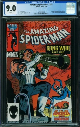 AMAZING SPIDER-MAN #285 CGC 9.0 White Pages Marvel Comics 2/1987