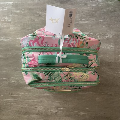 NWT Lilly Pulitzer Backpack in Multi Via Amore Spritzer Home (pink and green) NWT Lilly Pulitzer Large Printed Backpack Multi Via Amore  main image 3