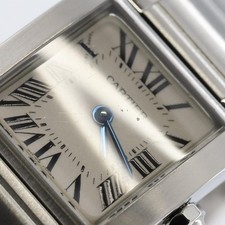Authentic Cartier Tank Française SM W51008Q3 Stainless Steel Quartz #230-00... 8