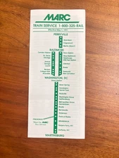MARC Train Service Perryville-Baltimore-D.C.-Martinsburg 5/1/1999 Timetable