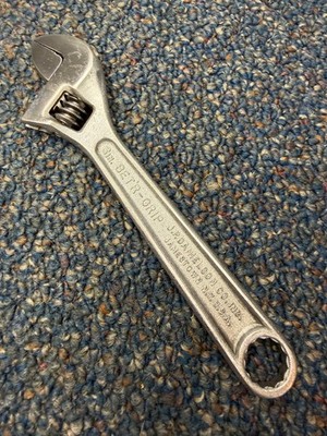 Vtg J.P. Danielson Bet'r-Grip 6'' adjustable wrench, 1940s, vg condition