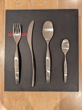 Stelton Stainless Steel Capelano Cutlery - 3 Forks, Knives, Desert & Tea Spoons