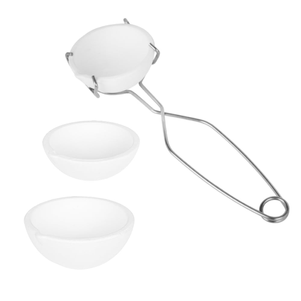 4 Pieces Small Melting Ceramic Crucible Bowl Dish Cup Set Melting Gold Silver...