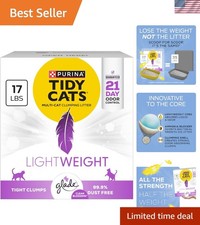 Clumping Cat Litter - Purina Tidy Cats with Glade Blossoms - Low Dust, 17 lb
