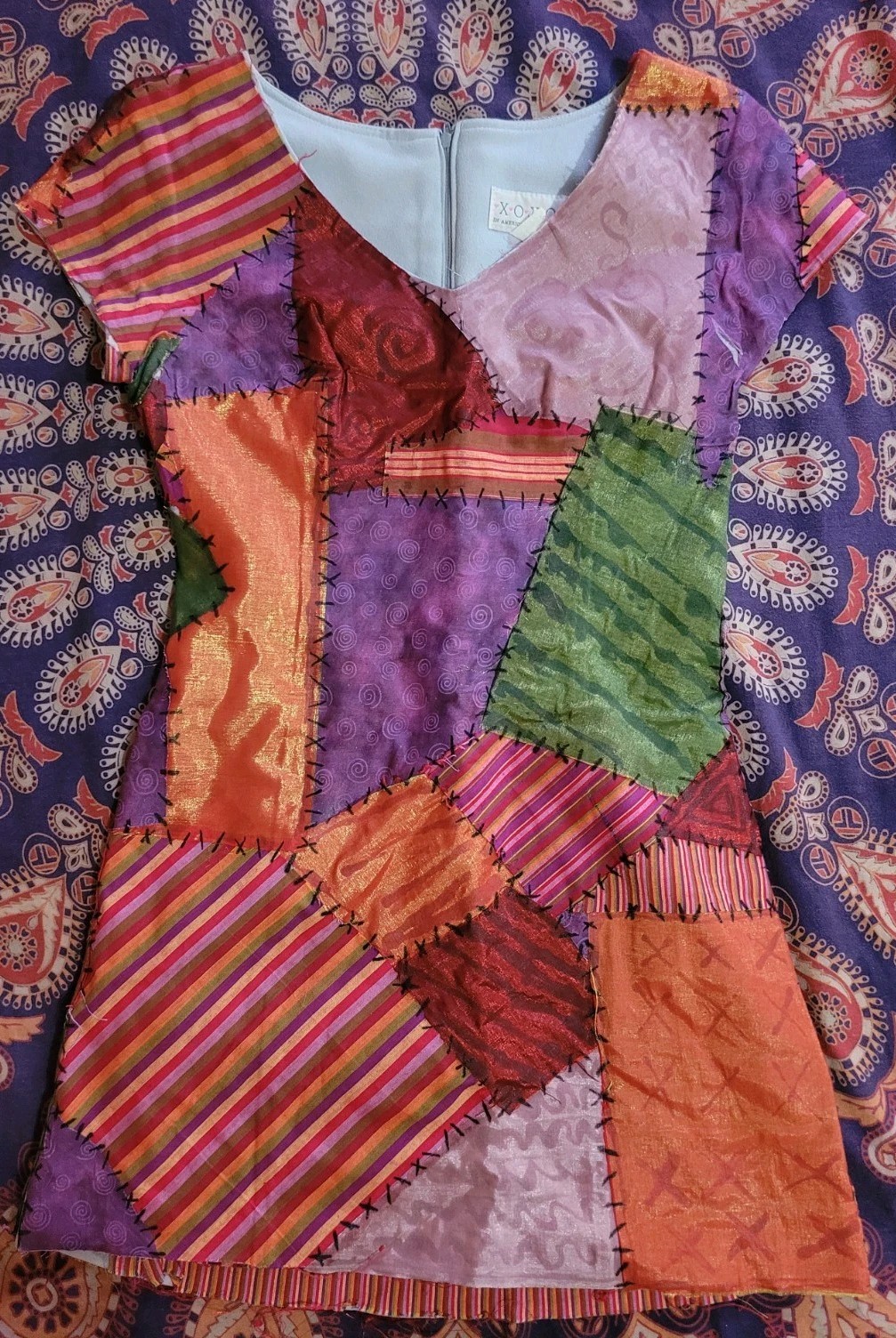 Charming Handmade/Upcycled  Sally Patchwork Dress… - image 13