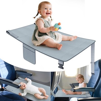 Airplane Seat Extender for Kids 2-5 - Portable Plane Foot Rest with Double Po...