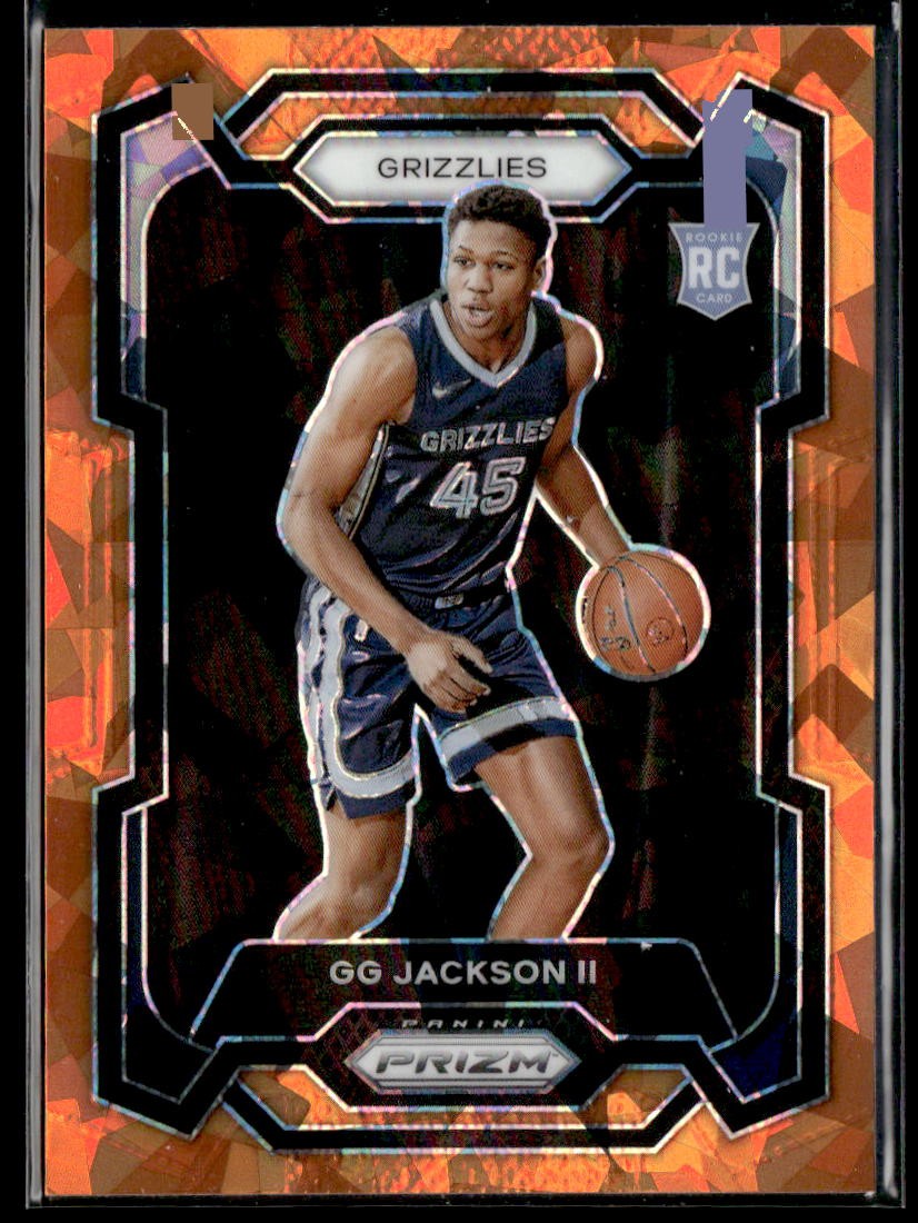2023-24 Panini Prizm #179 GG Jackson II Prizms Orange Ice