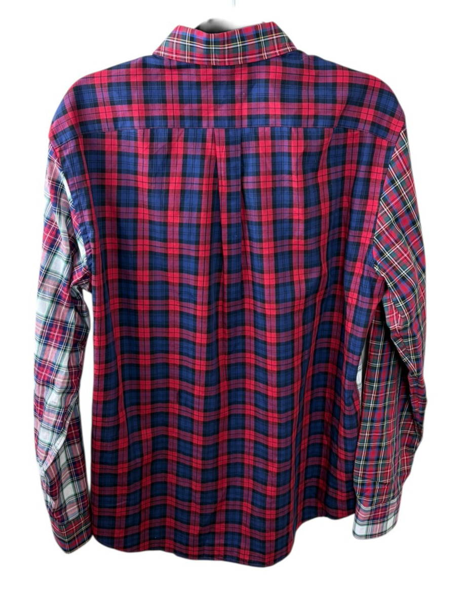 J. McLaughlin Plaid Patchwork Button Down Shirt S… - image 2