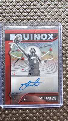 Tari Eason 2022-23 Panini Flux Equinox Red Auto /35   RC   Houston Rockets