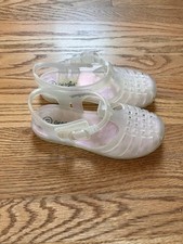 Cat Jack Toddler Girls Sunny Jelly Sandals - Pearl - Size 11