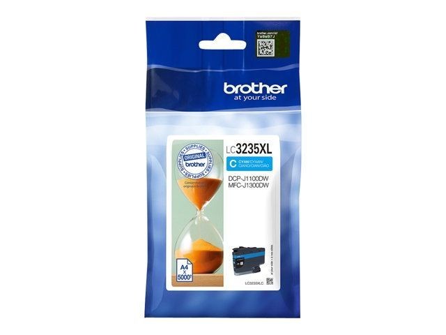 Cartouche d'encre Brother LC3235XLC cyan originale pour imprimante jet d'encre