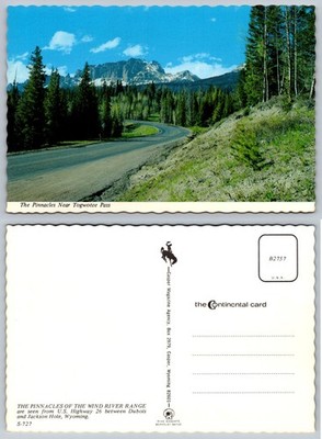 Wyoming Togwotee Pass The Pinnacles Wind River Range Chrome Postcard