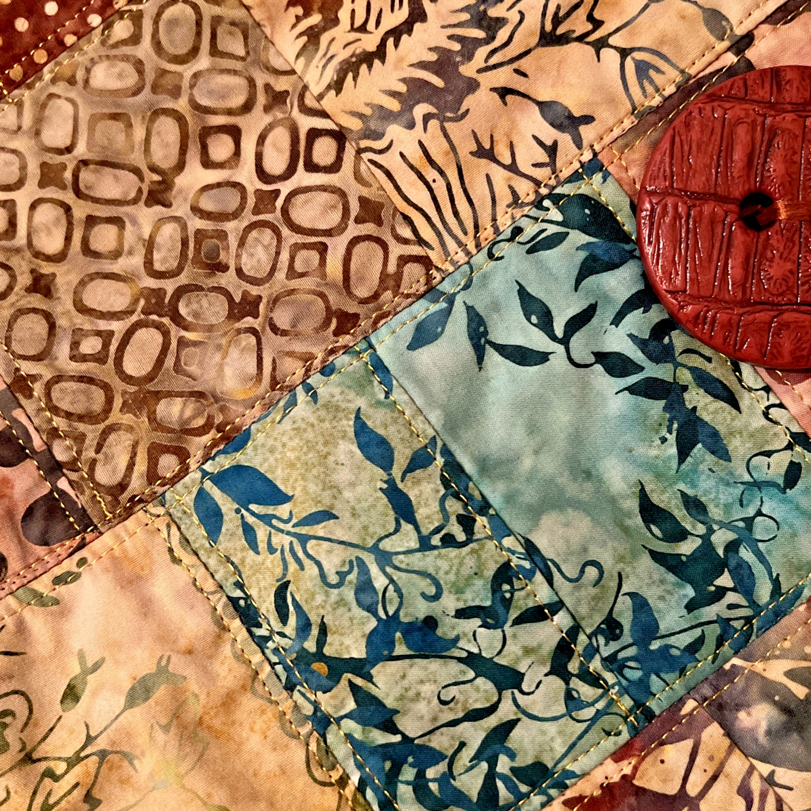 Crossbody Brown Handmade Patchwork BOHO Casual Hi… - image 10