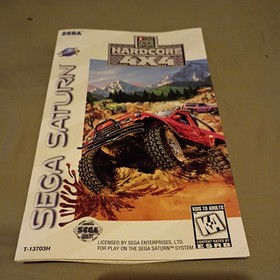 TNN Motorsports HardCore 4x4 (Sega Saturn, 1996) Game Case Manual 
