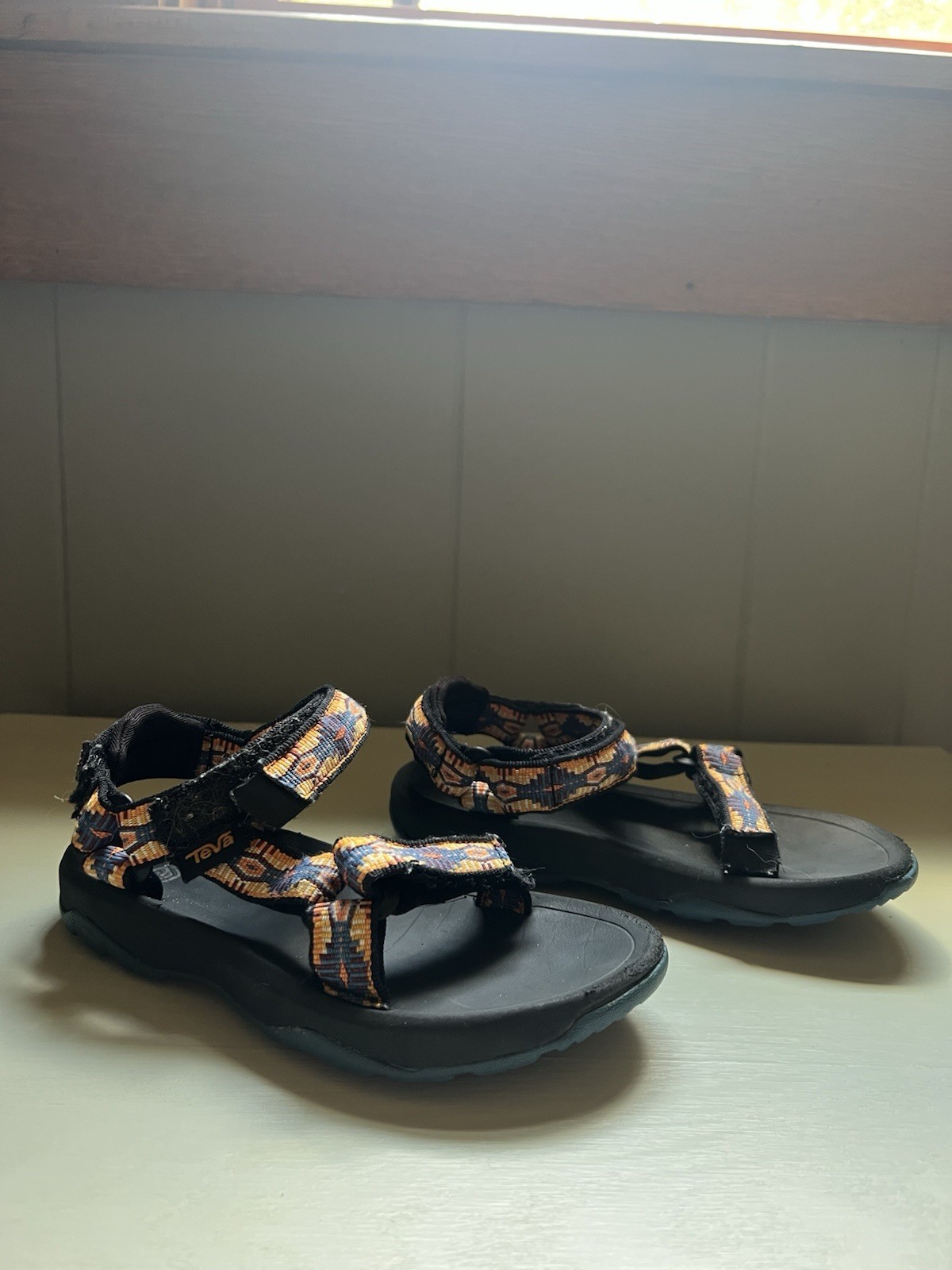Teva Kids Sz 12 Multicolor Sport Sandals Hook & Loop Water Shoes Youth Outdoor