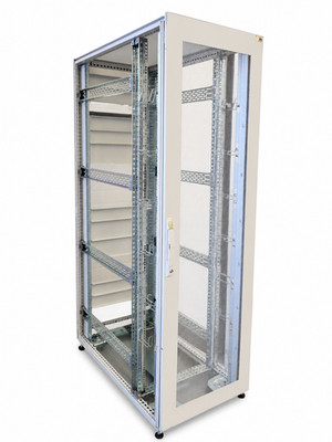 Rittal Server Rack 42U 600x2050mm, with wheels, frame only, no side panels