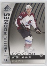 2017-18 SP Game Used Authentic Rookies 25/54 Anton Lindholm #154 1r5