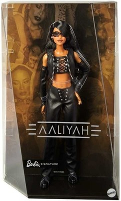 2025 Aaliyah R&B Pop Barbie Puppe Kunstleder Mattel sehr sammelwürdig Neu