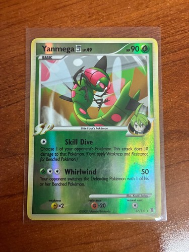 Yanmega E4 37/111 Rare Rising Rivals Pokemon Reverse Holo Lightly Played