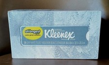 Vintage NEW 1996 Kleenex White Tissue 200 Count 2-ply Marque Grey's Box Unopened