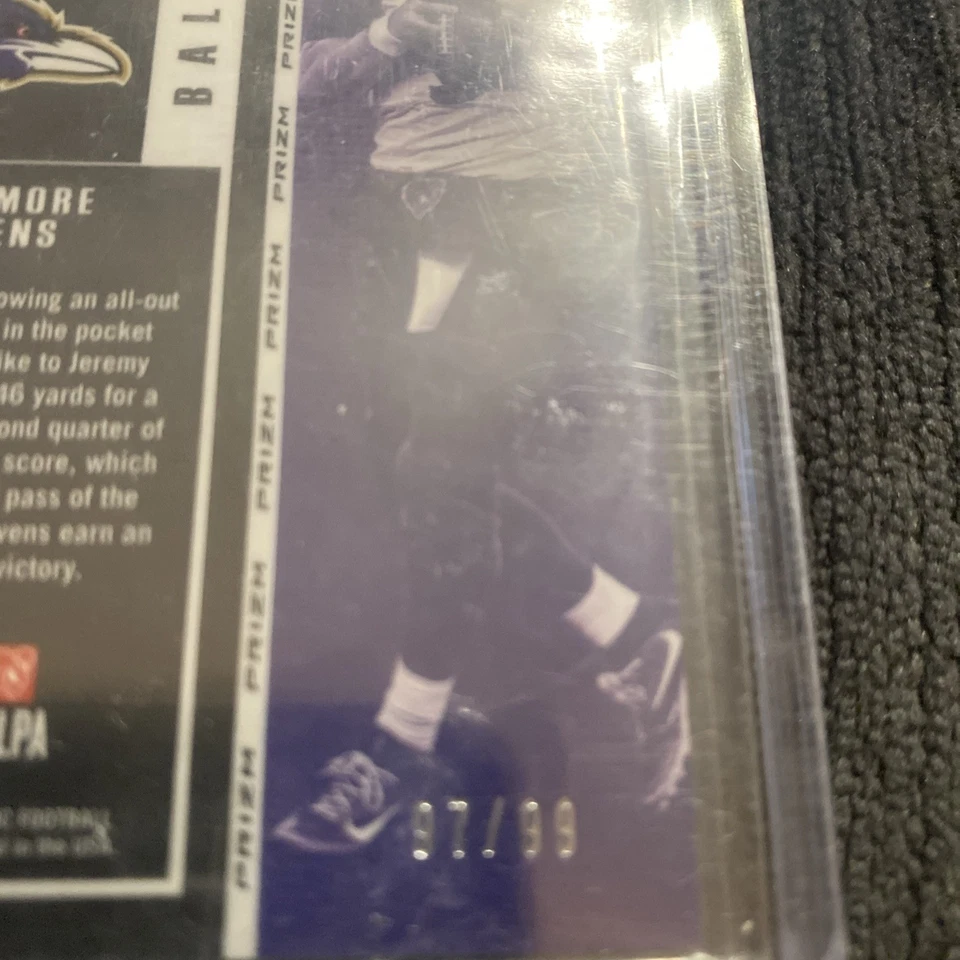 2017 Panini Contenders Optic Season Ticket Blue /99 Joe Flacco #34 - Image 2 of 2