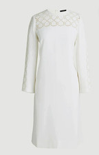 J CREW Women's White Laser-cut eyelet dress SIZE 00 style AK222 New WIth Tags