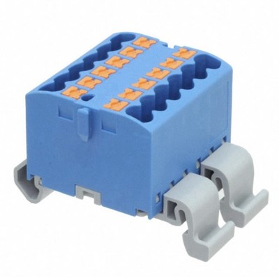 Phoenix Contact 3273156 PTFIX Distribution Terminal Block 12-Pos Blue DIN Rail M