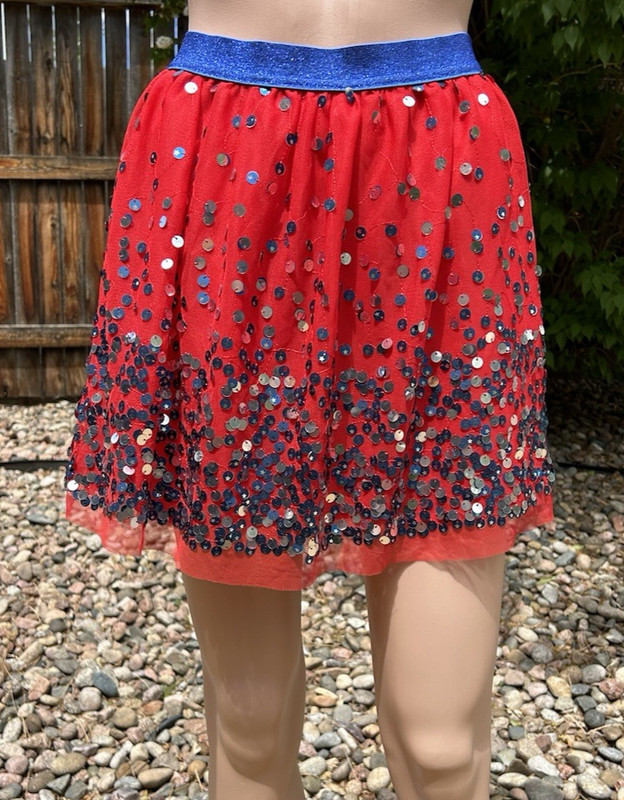 Cat & Jack Large 10/12 Fourth of July Skirt