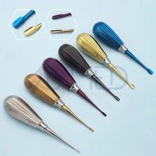 Dental Wing Winged Root Elevators Set Titanium Luxating PDL Surgical Veterinary