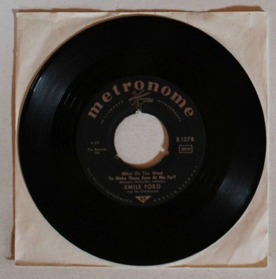 Emile Ford & The Checkmates What Do You Want GER 7inch Vinyl Single 1959 Rock+Ro