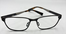 Nike Eyeglass Frame Rectangular Metal Dark Gr...