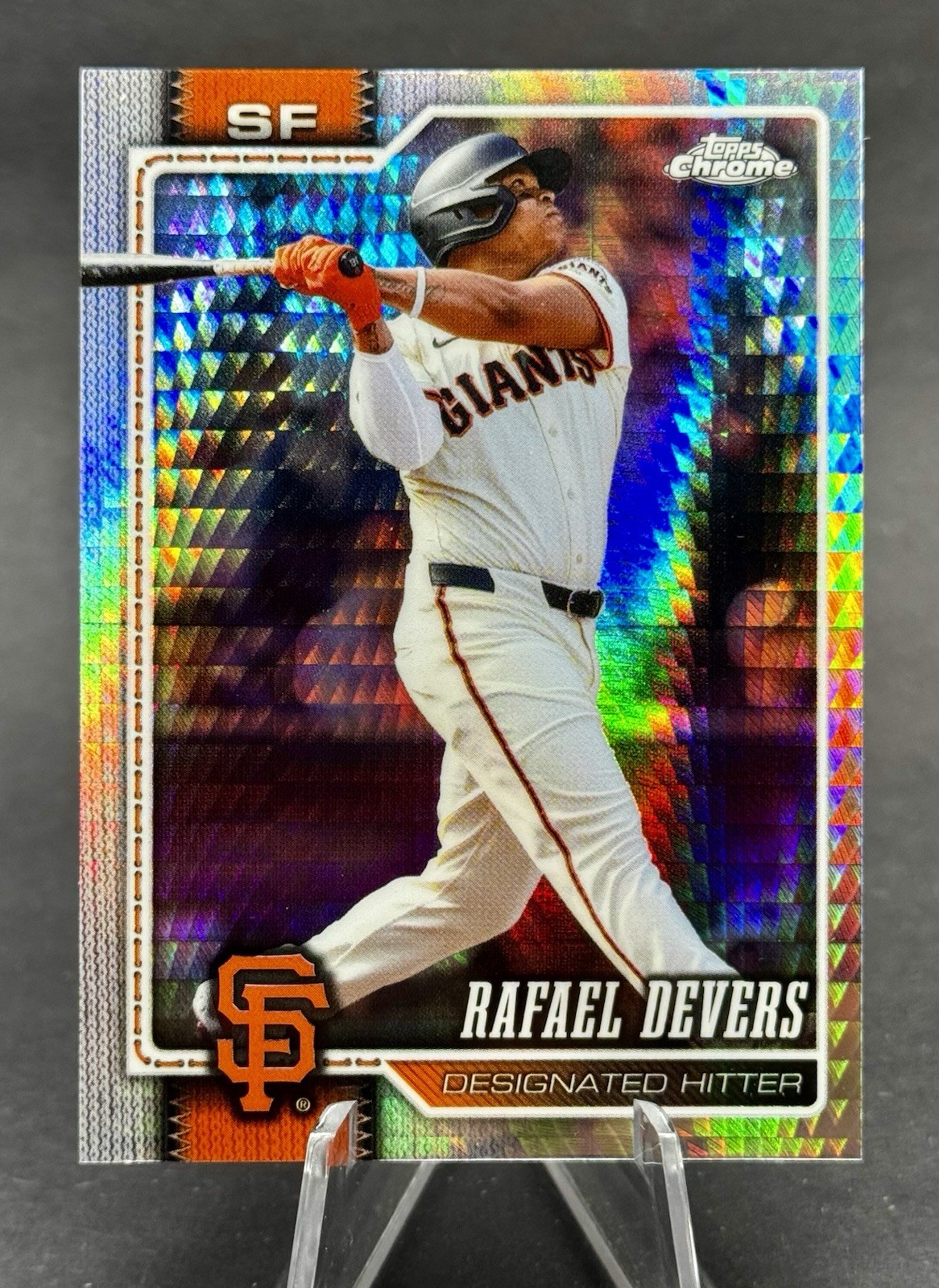 2026 Topps Chrome - Rafael Devers #183 Prism Refractor San Francisco Giants