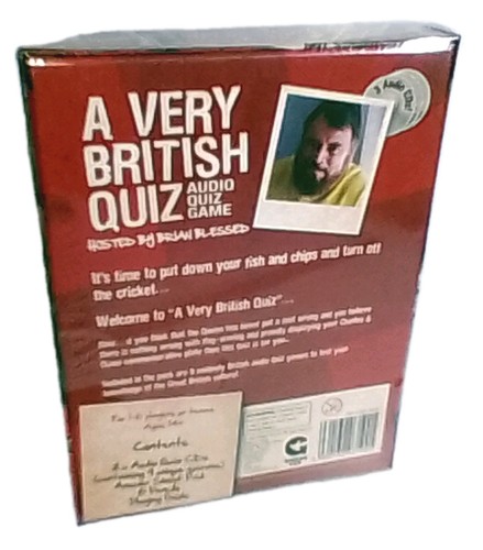 Blessed Player A Very British Quiz with Brian Blessed 3 Audio cd's For 1-6 Players New ...