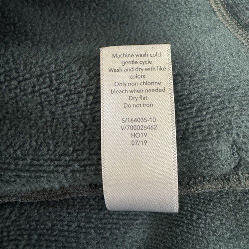 Athleta Girl Pullover Sweatshirt XXL / 16 Green Blue Heather Zip Pockets Fleece - Picture 9 of 10