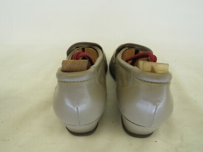 Mocassins Femme SAS Cousus Main - Taille US 9, Beige Taupe, Cuir, Occasion, Très Peu Usés