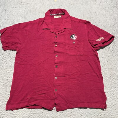 Florida State Seminoles Shirt Mens Large Red Chillwear Rayon