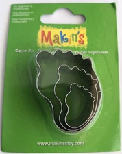 Makin's Clay Cutters 3/Pkg-Baby Foot, Small 3/4” To 1 5/8” Sculpting