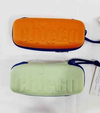 Custodia Occhiali Bambino Rigida Cerniera Arancio o Verde Chicco per Bambini Col