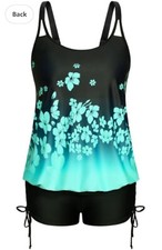 Hanna Nikole Women's Two Piece (Plus Size & Regular) Tankini Sets  XL**