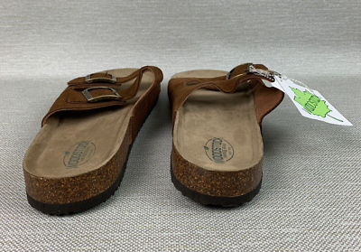 Woodstock Bert Sandals Brown Leather Suede Double Buckle  display picture 2