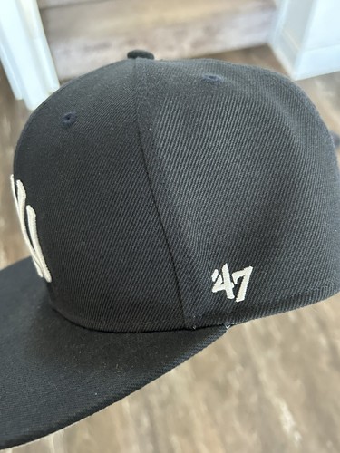 Cappello uomo NY YANKEES MLB OSFA Snap Back nero 47 merce originale berretto da ballo - Foto 8 di 10