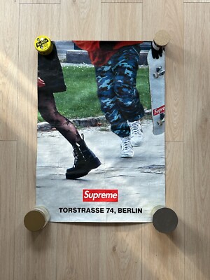 RARE supreme berlin opening store poster skate | eBay