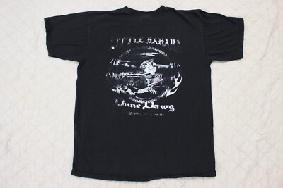Anvil Little Sahara mens size L black short sleeve tiger print t shirt