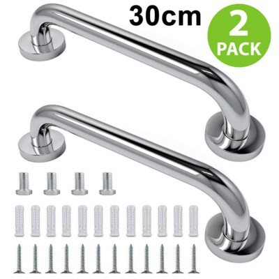 2 x Sicherheit Bad Hilfe Bad Dusche Handgriff Haltegriff Handtuchhalter Stange Griff 300 mm