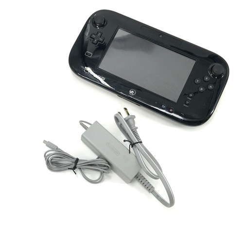 Genuine Nintendo Wii U Wup 010 Wup 010 Usa Black Gamepad No Stylus Mp74 Ebay